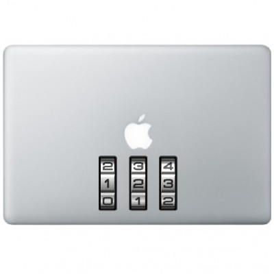 Slot Nummers Macbook Sticker